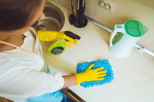 Professional mattress cleaning in Hayes removing dust and stains
